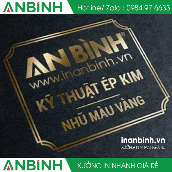 Kỹ thuật gia công ép kim trên thiệp chúc thi tốt, tạo điểm nhấn vàng đồng lấp lánh